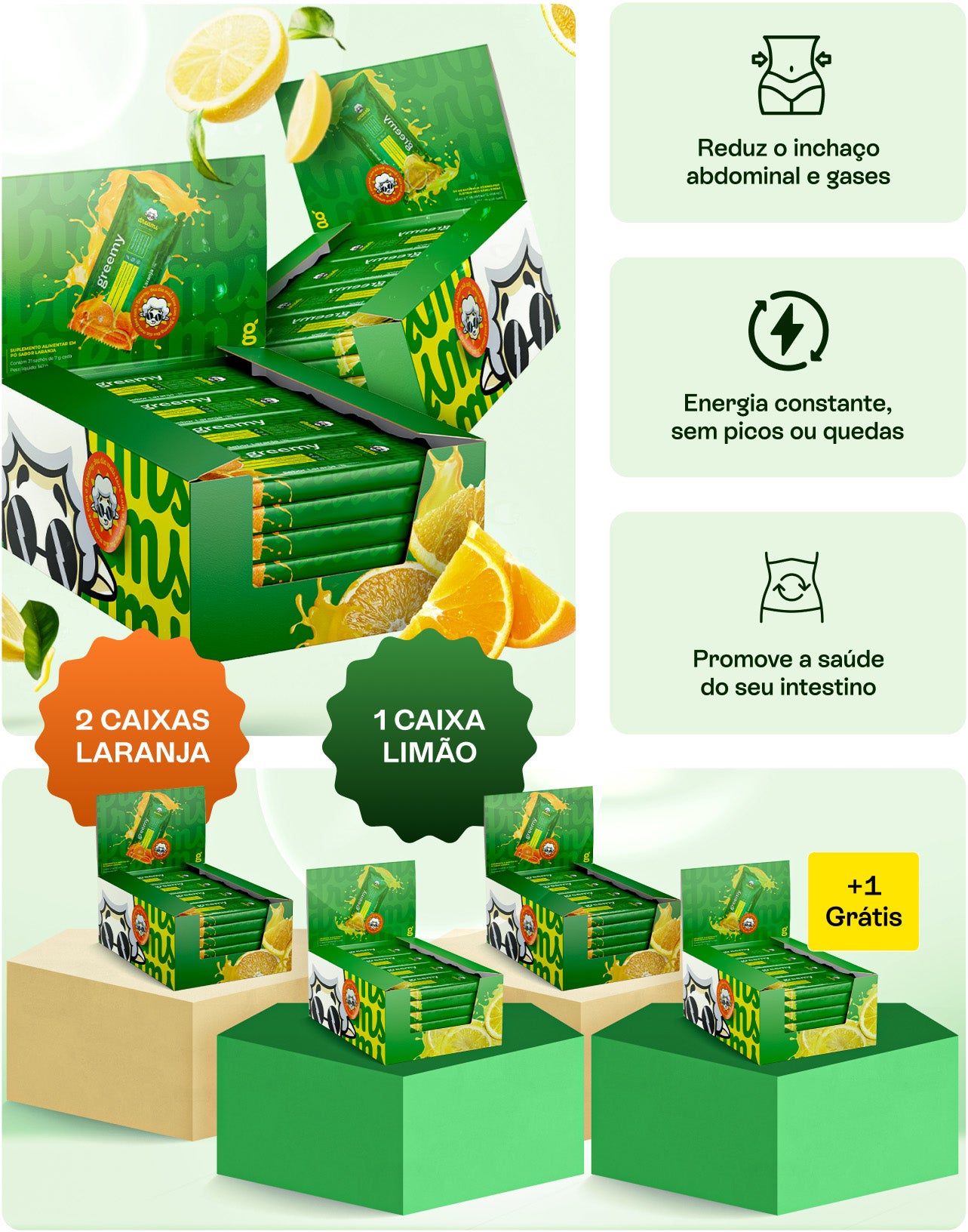 Greemy Laranja + Limão Siciliano