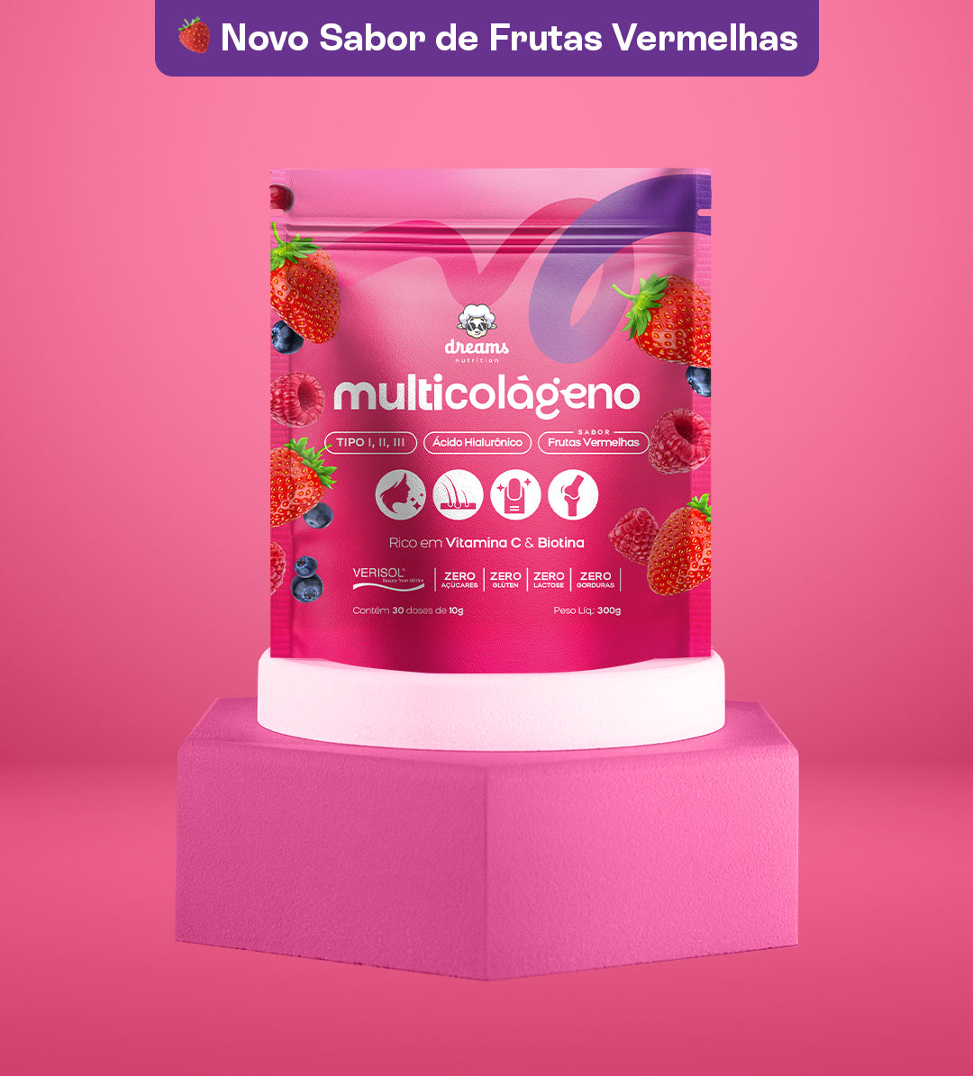 Multicolágeno Frutas Vermelhas