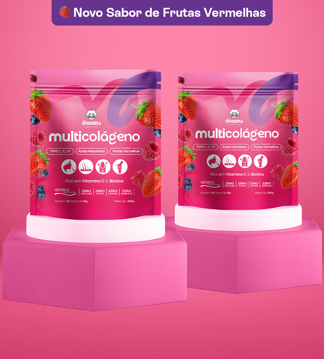 Multicolágeno Frutas Vermelhas