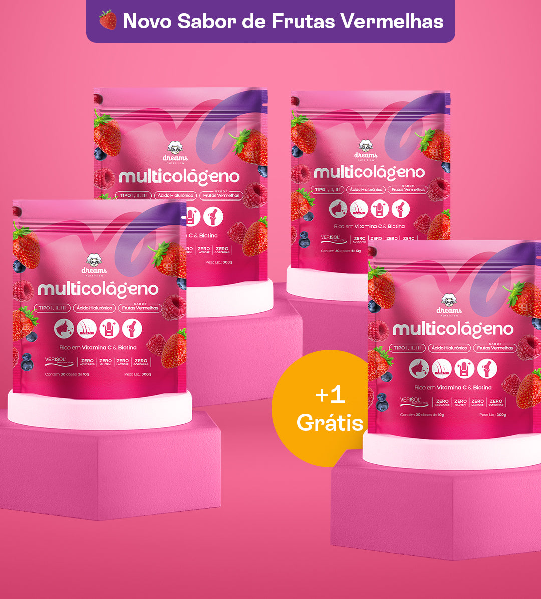 Multicolágeno Frutas Vermelhas