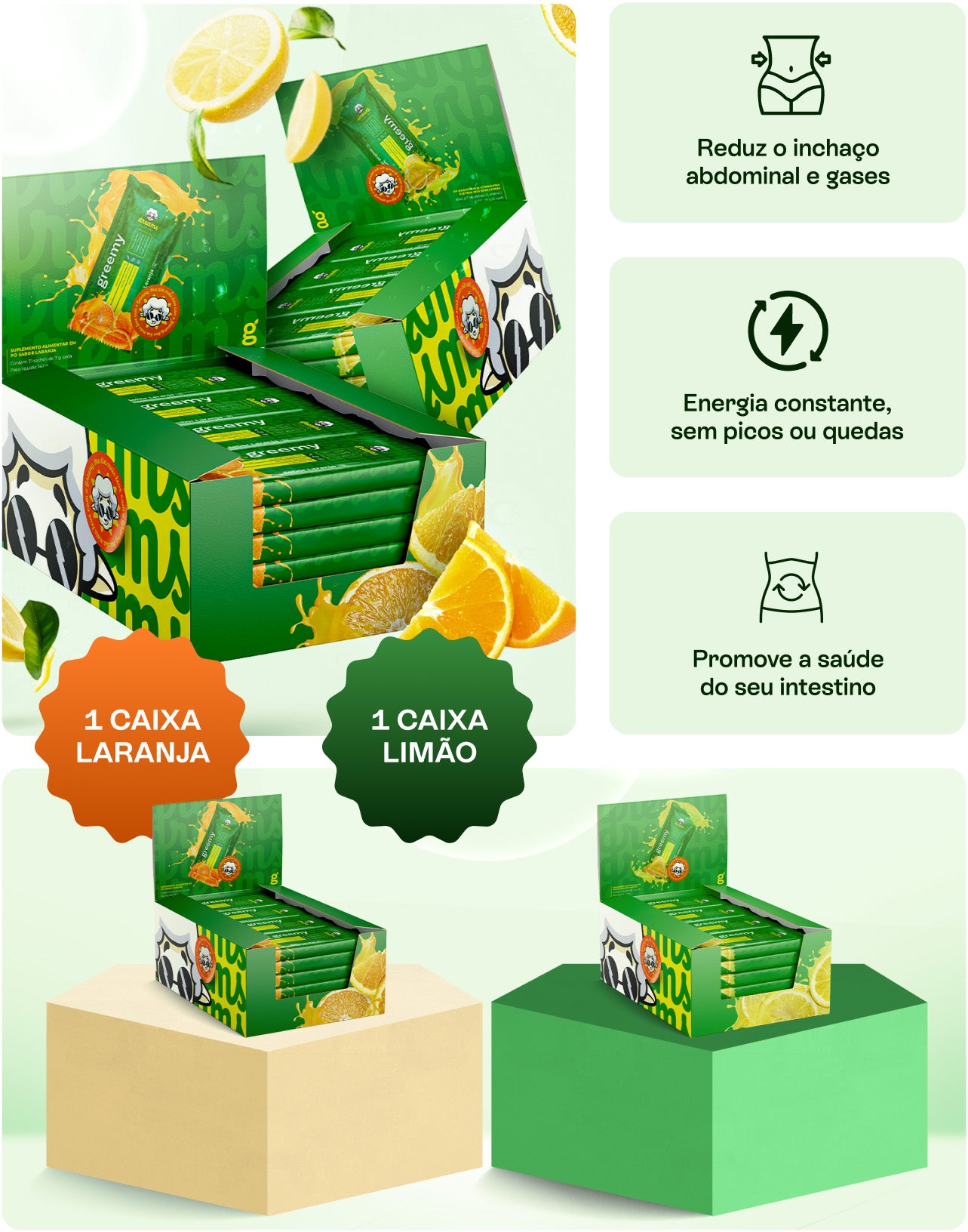 Greemy Laranja + Limão Siciliano