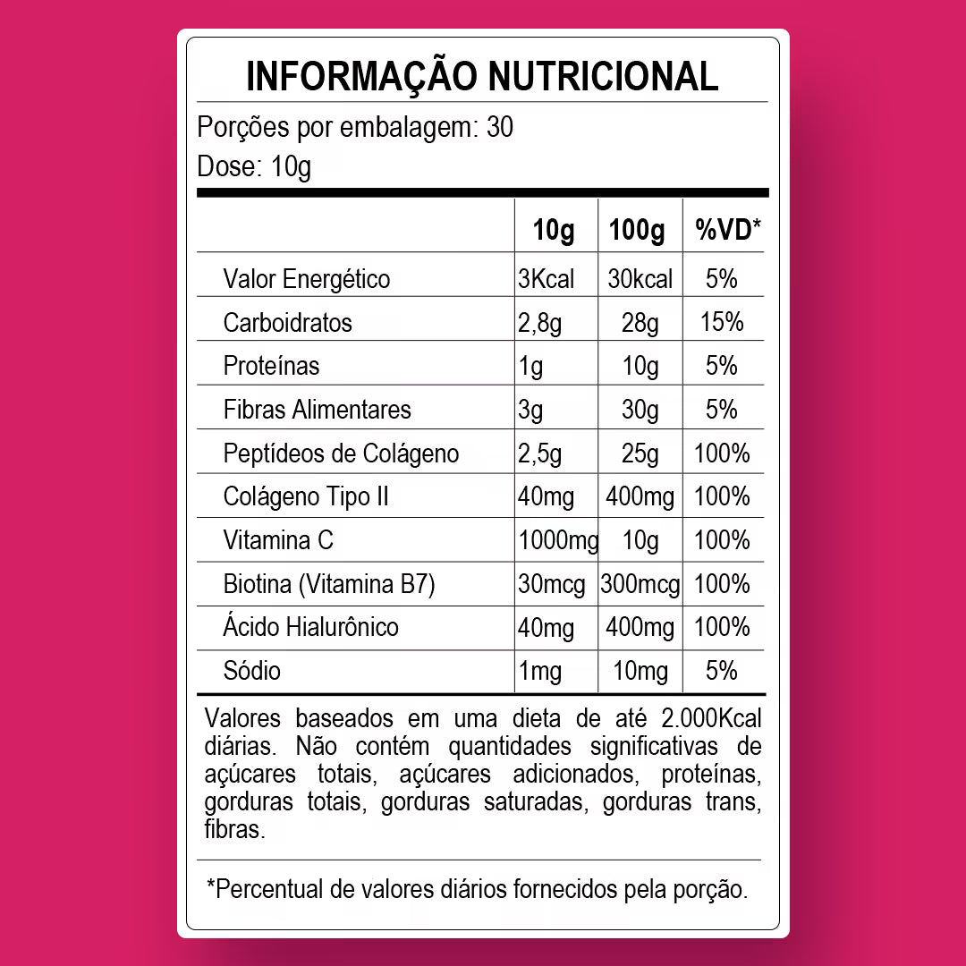 Tabela Nutricional