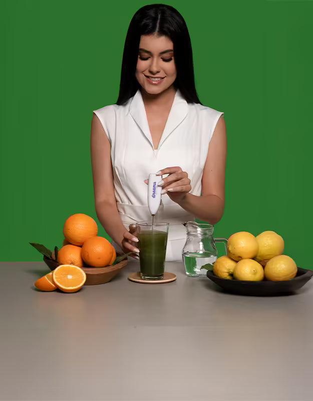 <p>Dissolva em 250ml</p><p>de água e mexa bem.</p>